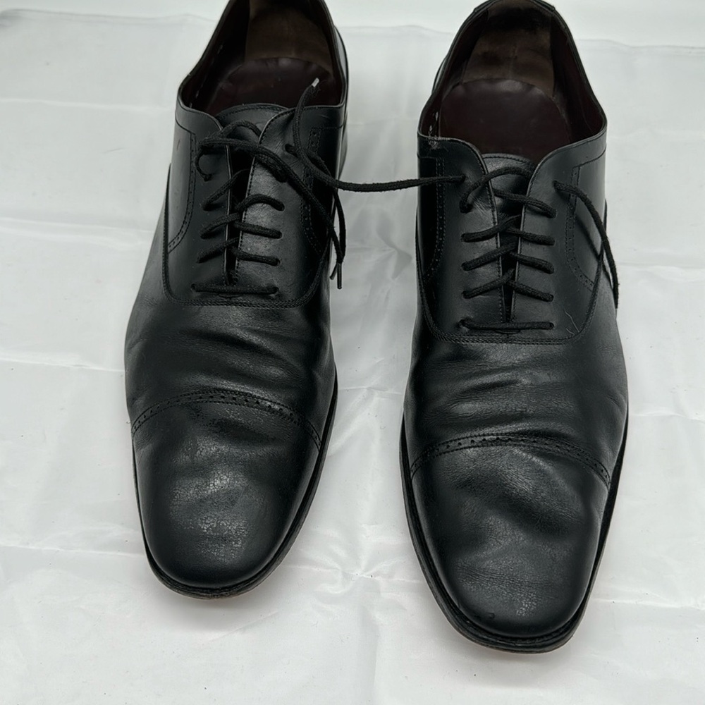 Salvatore Ferragamo black leather derby 13